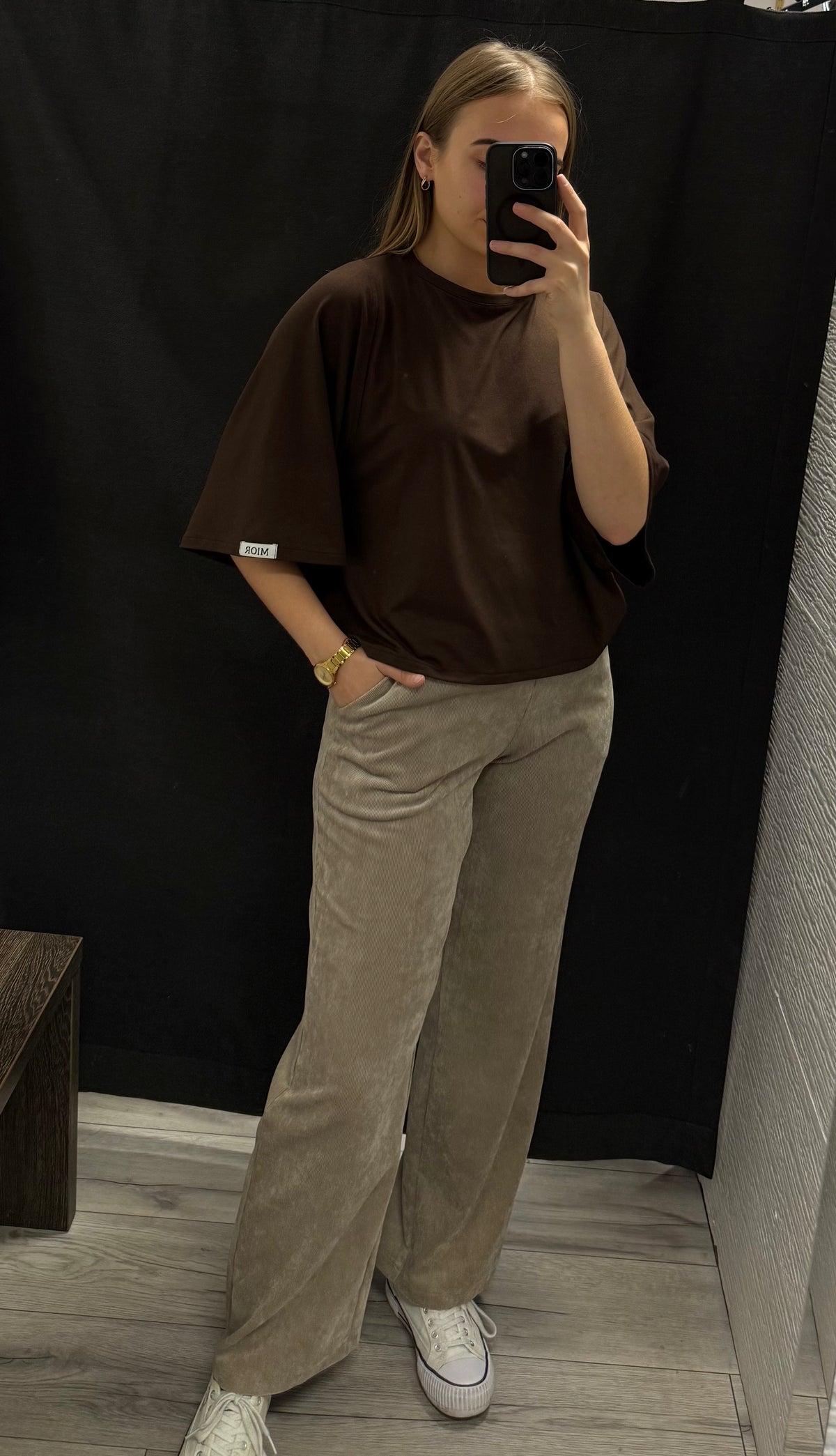 T-shirt z luźnymi rękawami