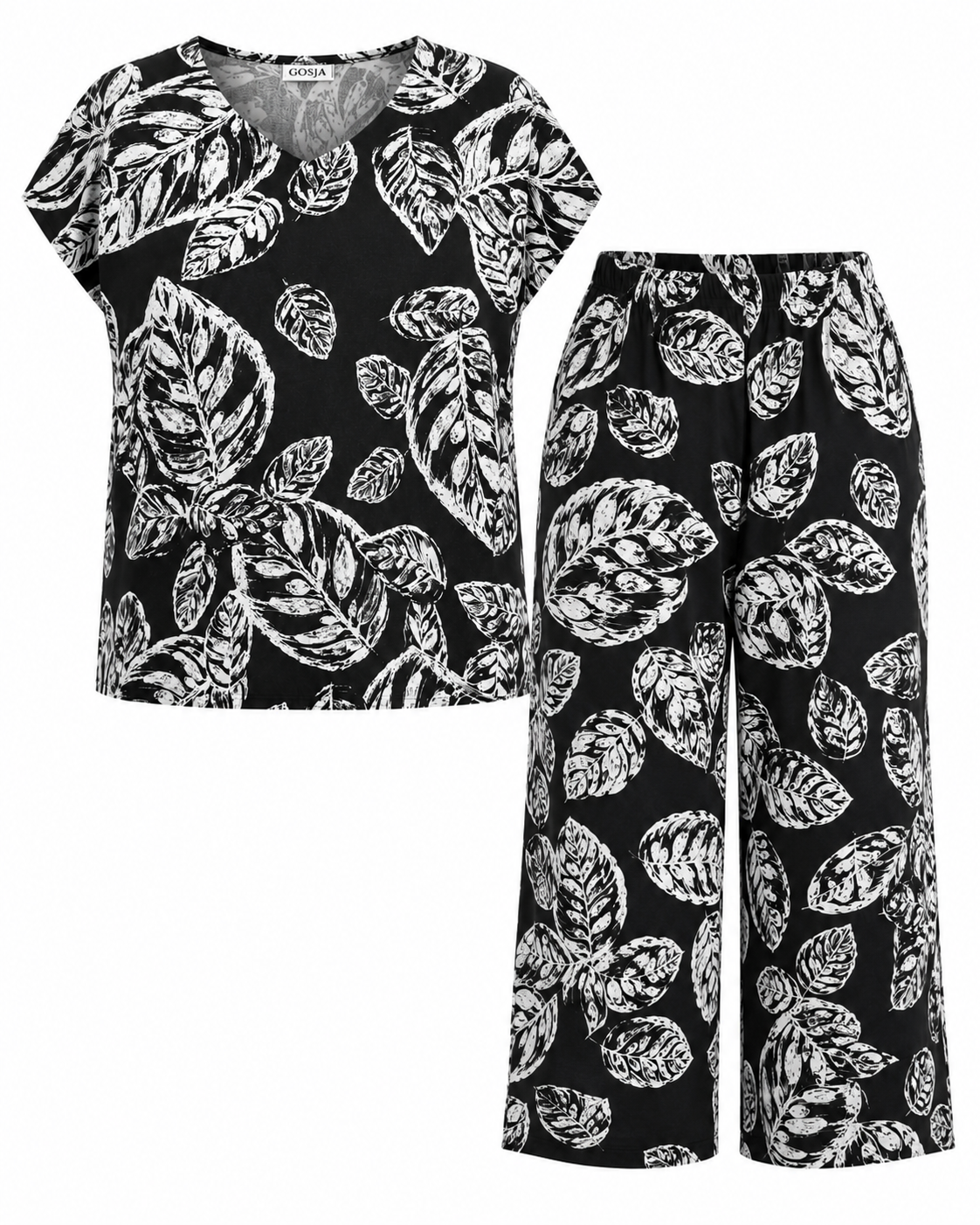 Lniany komplet damski plus size