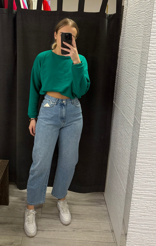 Jeansy bananki