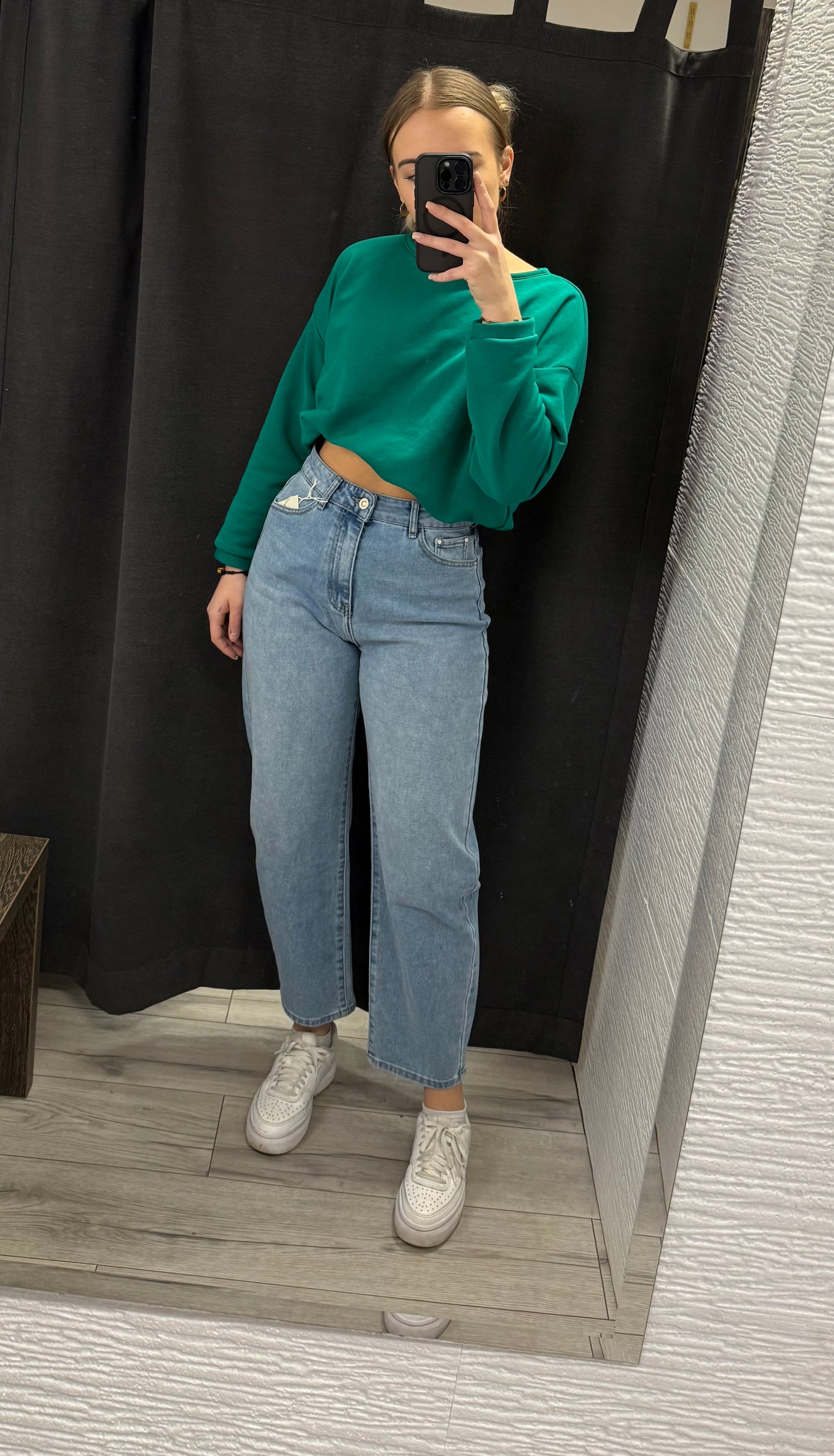 Jeansy bananki