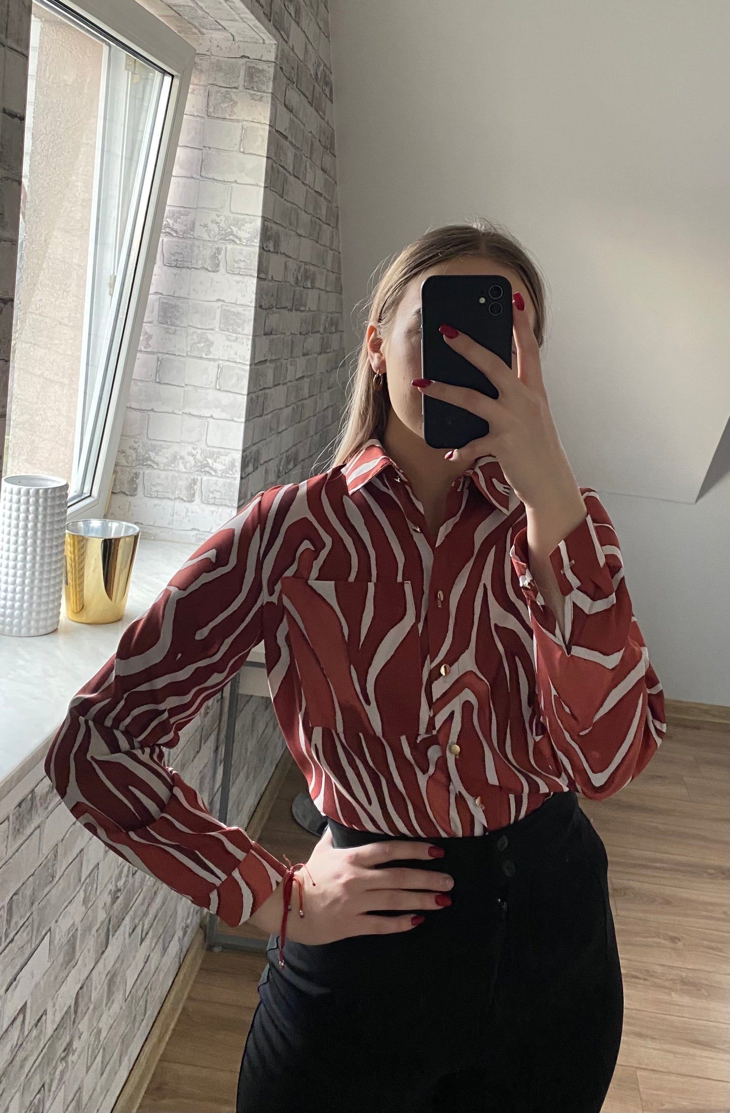 Koszula rozpinana zebra