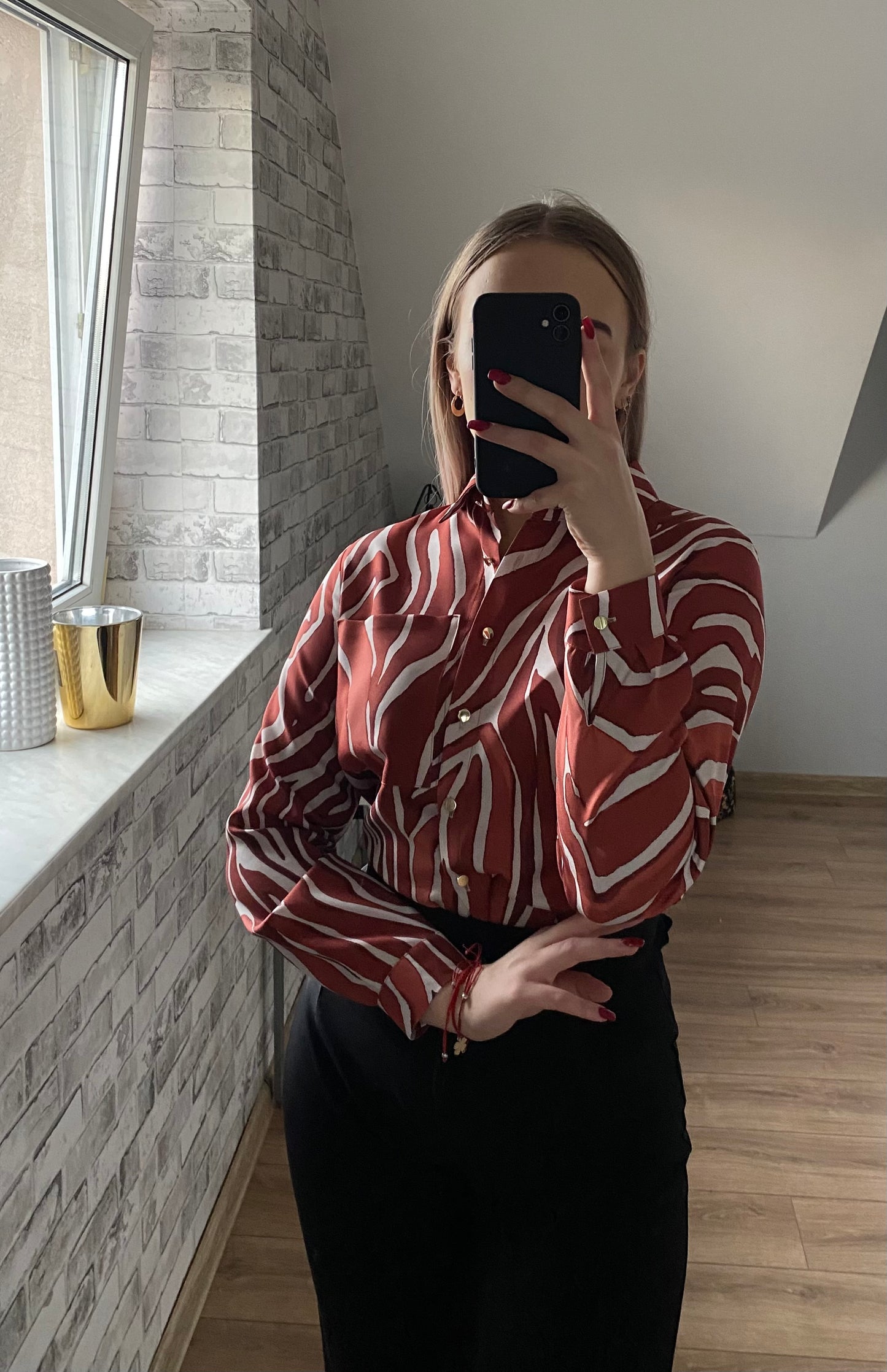 Koszula rozpinana zebra