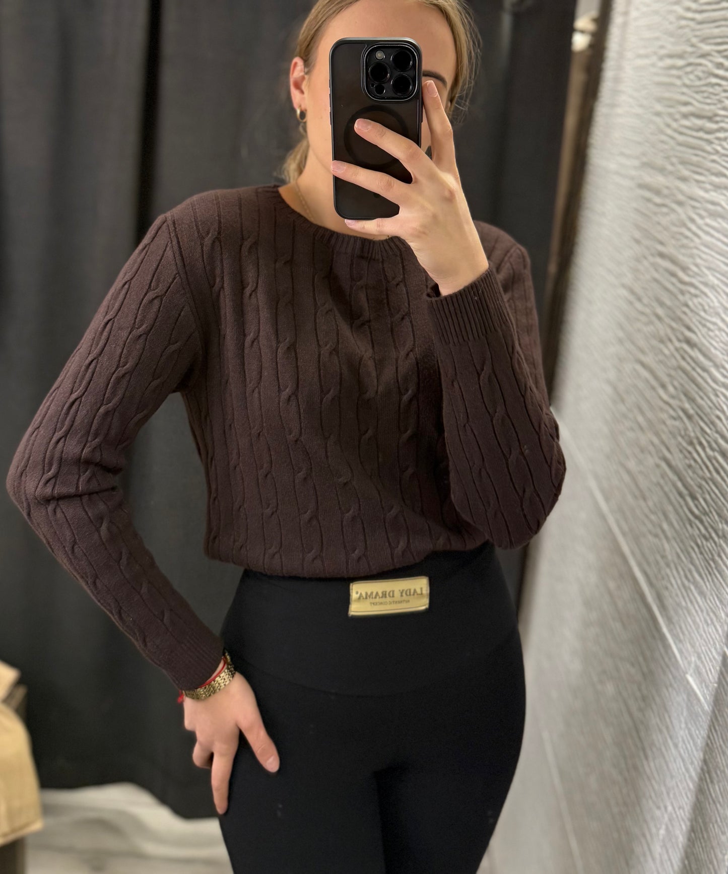 Sweter warkocz