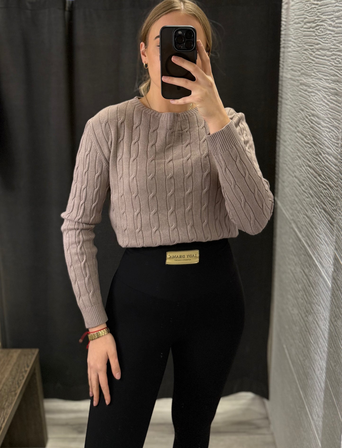 Sweter warkocz