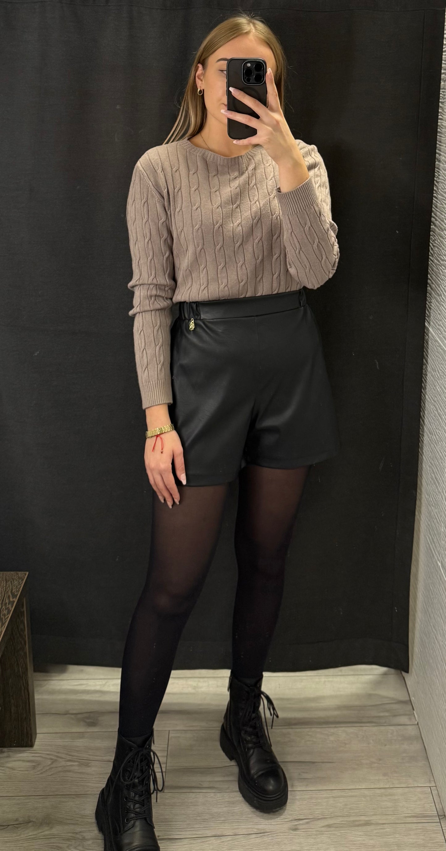 Sweter warkocz