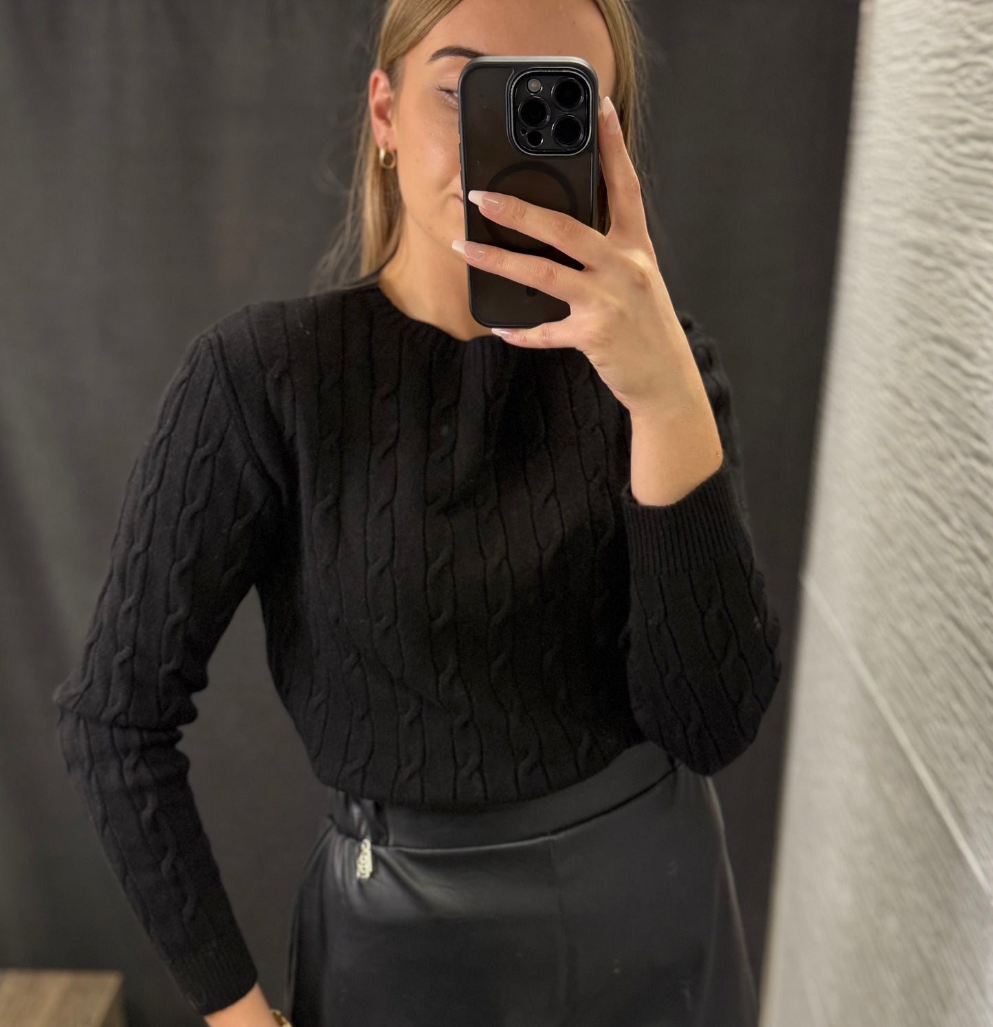 Sweter warkocz