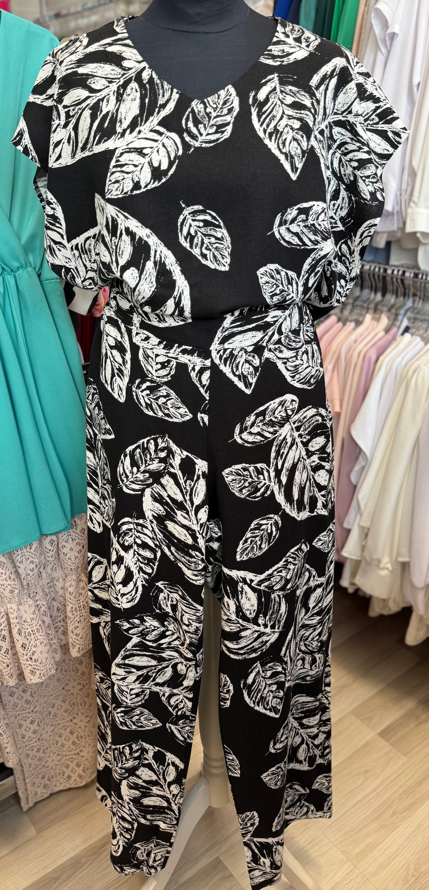 Lniany komplet damski plus size