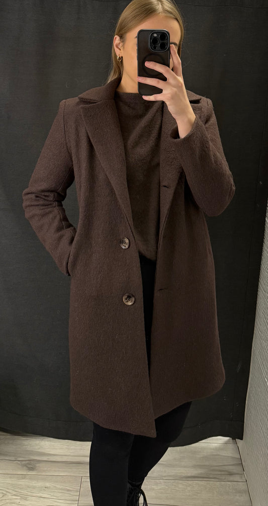 Płaszcz midi bez paska