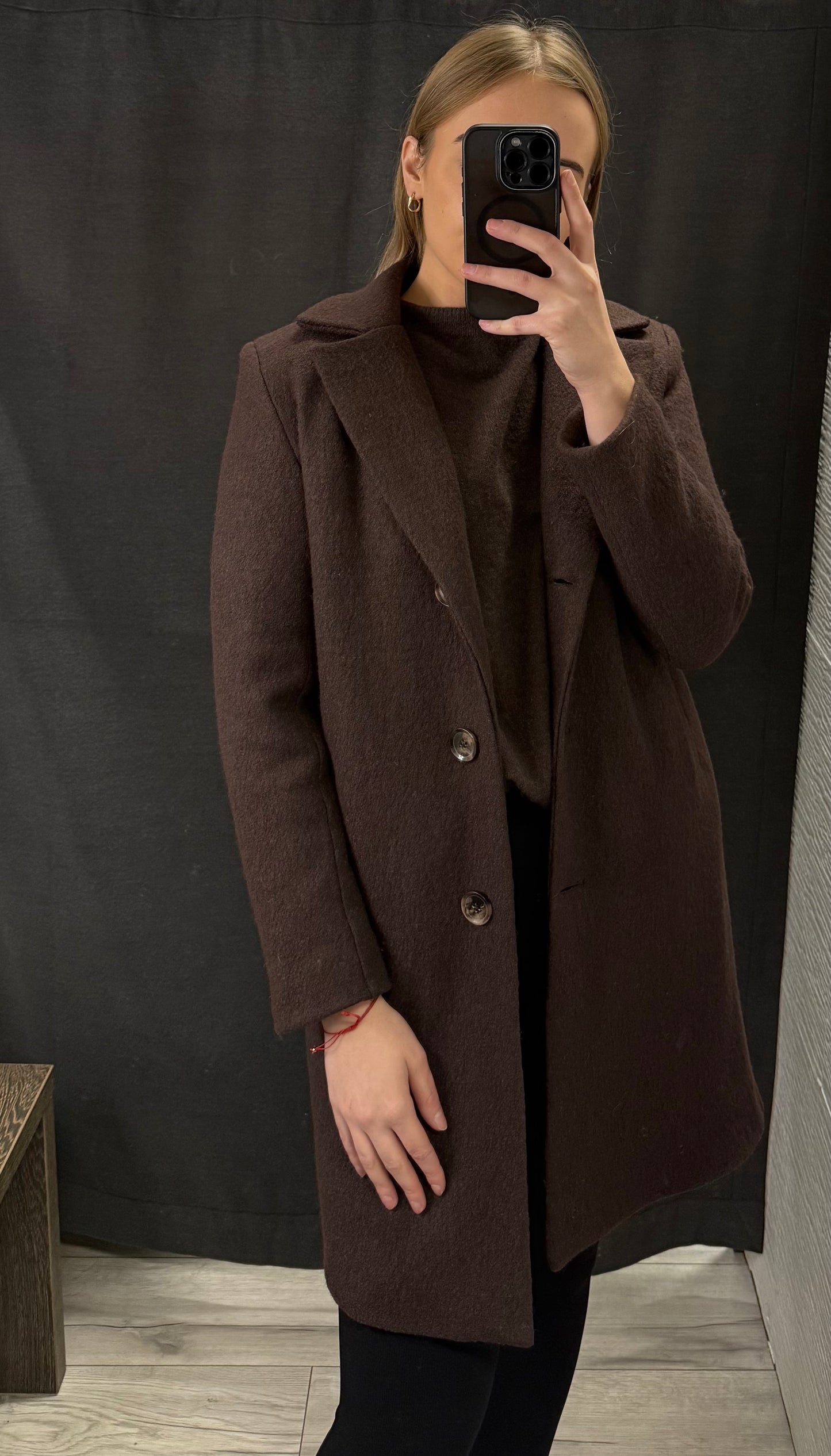 Płaszcz midi bez paska