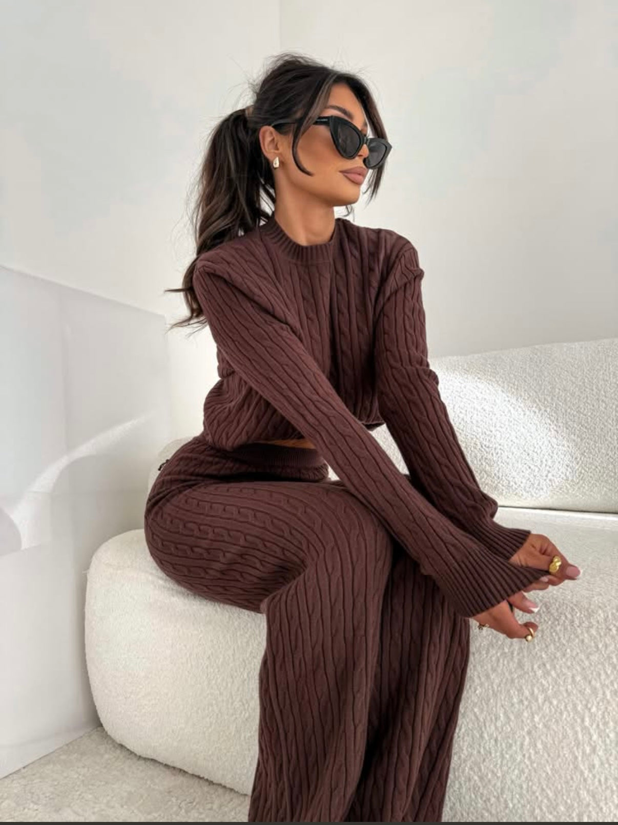 Komplet dzianinowy Cotton Knit