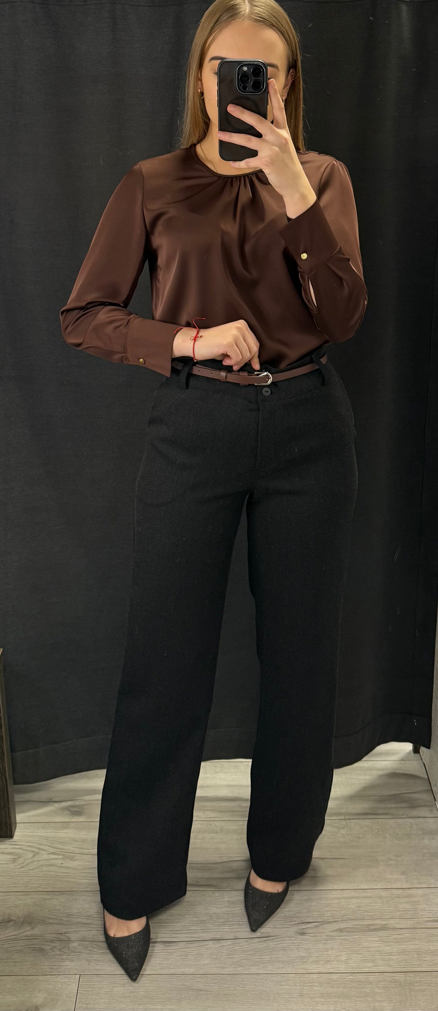 Spodnie eleganckie grafitowe