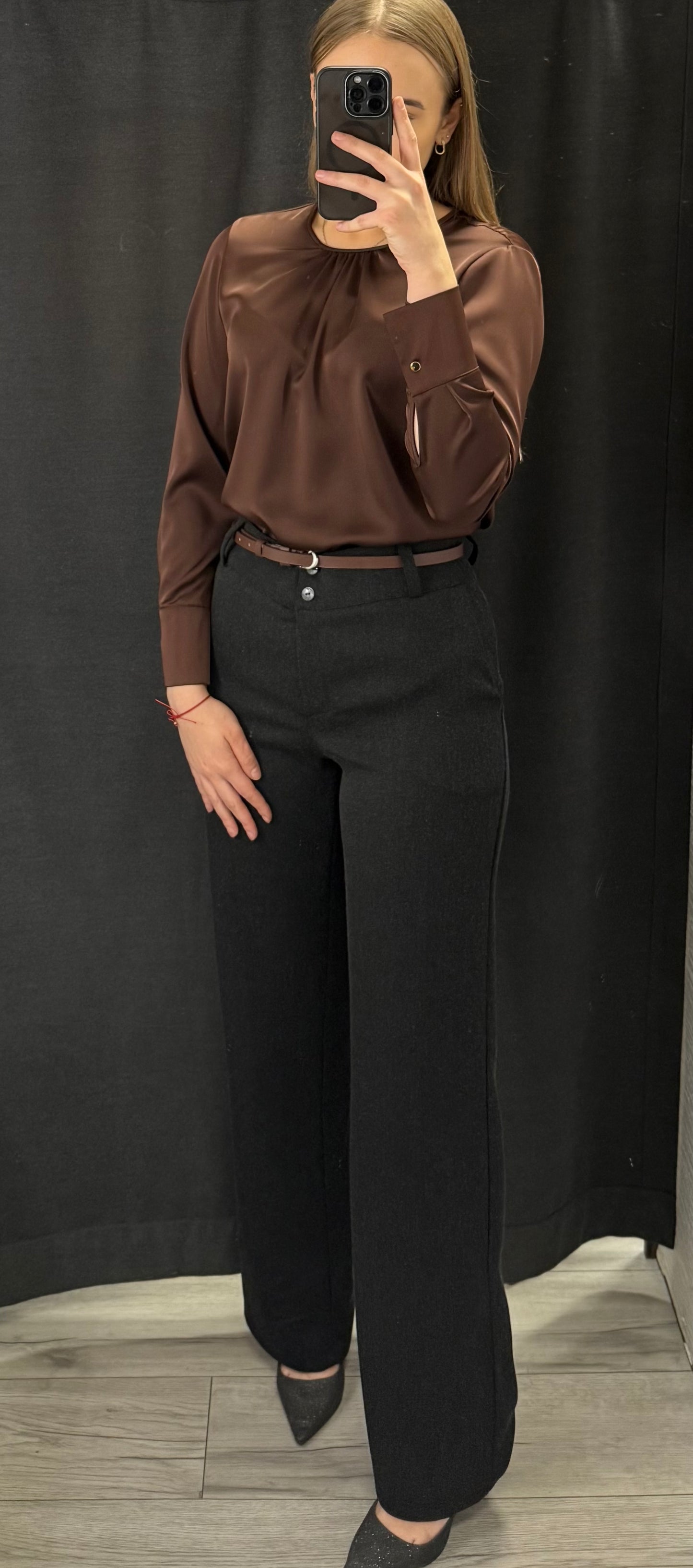 Spodnie eleganckie grafitowe