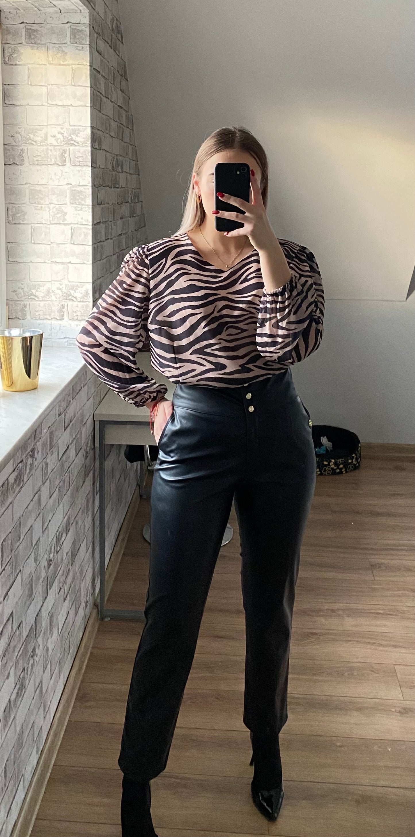 Bluzka wzór zwierzęcy-zebra
