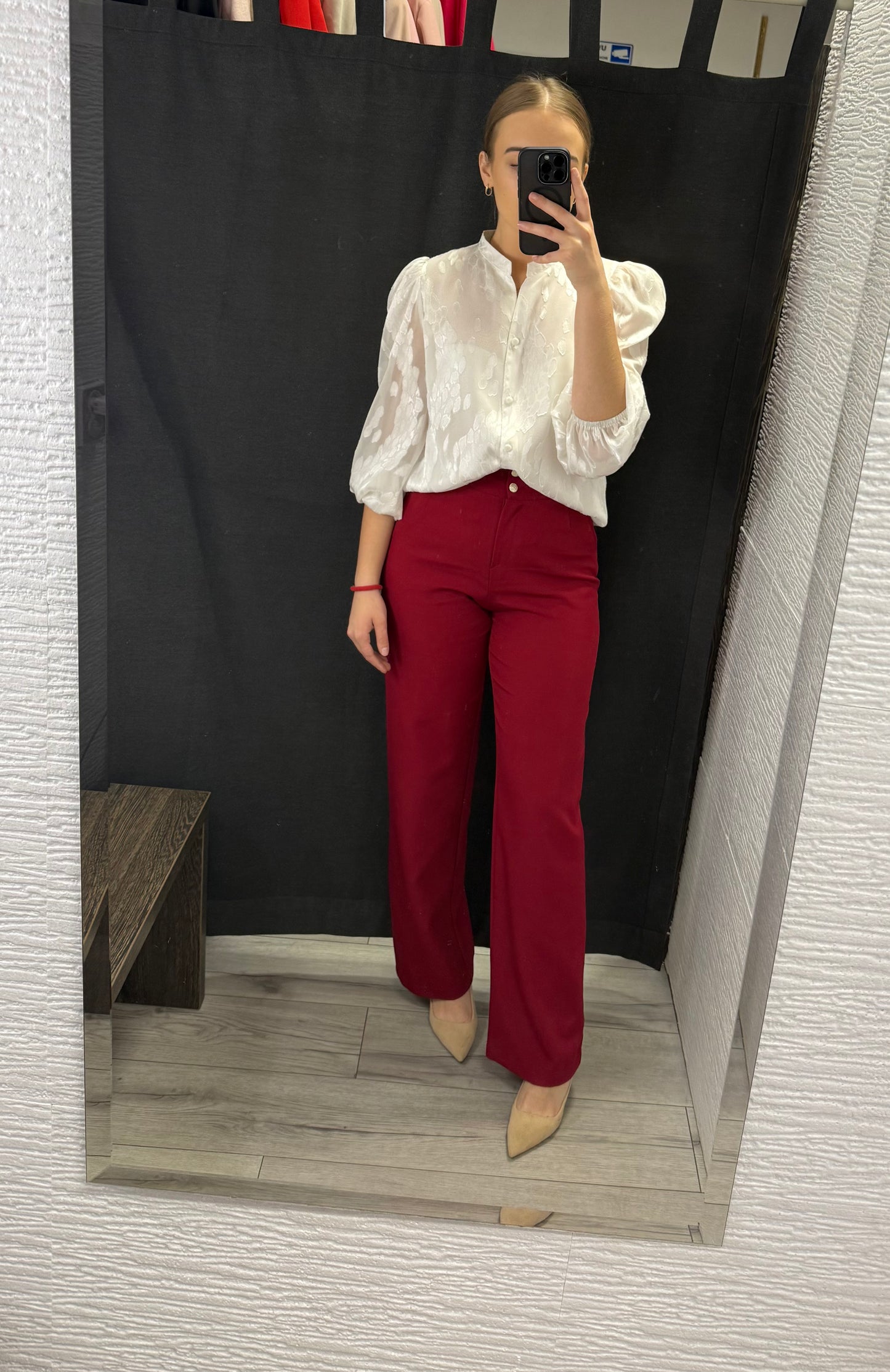 Spodnie Classy bordo